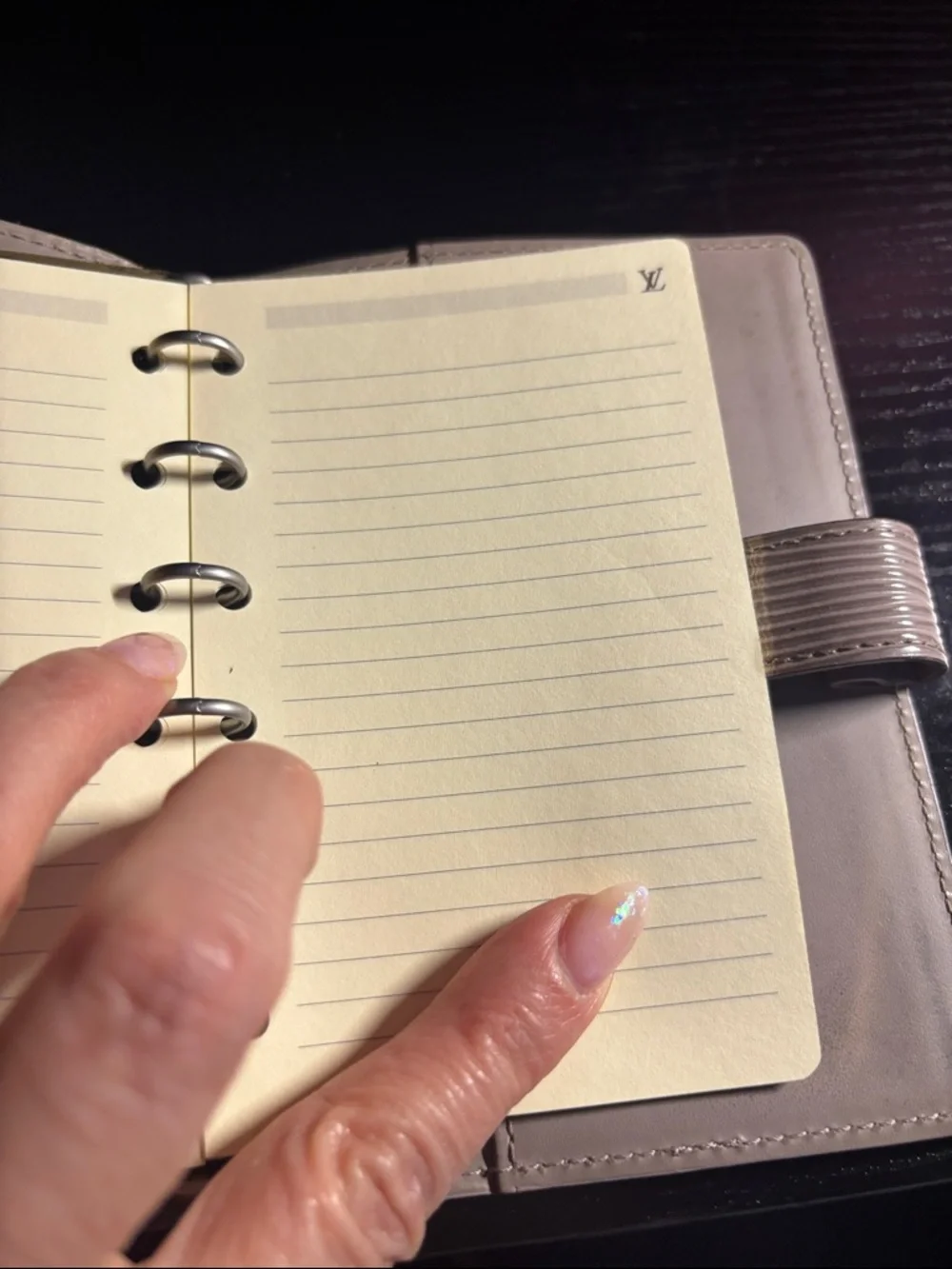 Louis Vuitton taupe/beige   Epi Leather agenda with original papers in it - Picture 15 of 17